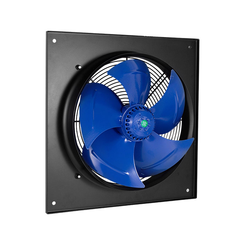 Ventilador de flujo axial de CA cuadrado de 5 aspas: ventilador de ventilación con montaje en panel para disipación de calor industrial e intercambio de aire