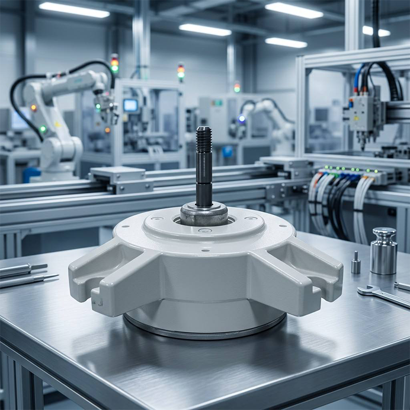 Motor eléctrico de CC sin escobillas que ahorra energía con controlador integrado – equivalente a IE4/IE5, 30%-70% menos de potencia en comparación con la inducción de CA, ideal para actualizaciones de ventiladores comerciales y modernizaciones de edificios ecológicos