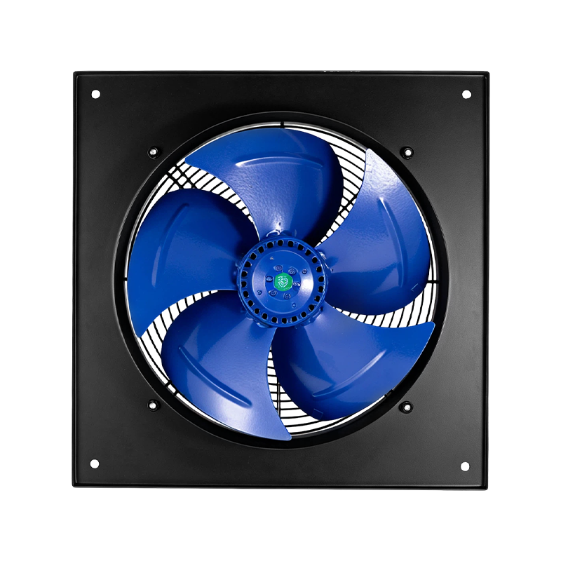 Ventilador de flujo axial de CA cuadrado de 5 aspas: ventilador de ventilación con montaje en panel para disipación de calor industrial e intercambio de aire