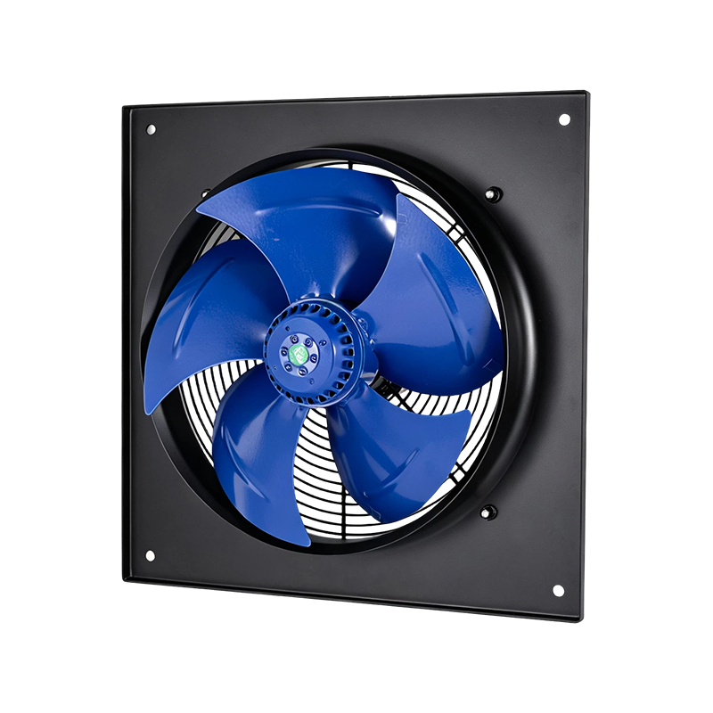 Ventilador de flujo axial de CA cuadrado de 5 aspas: ventilador de ventilación con montaje en panel para disipación de calor industrial e intercambio de aire
