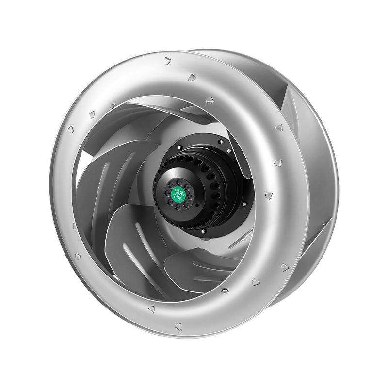 Ventilador centrífugo trasero de CA de bajo ruido para unidades de ventilación de precisión: flujo de aire de gran capacidad con emisión de sonido mínima