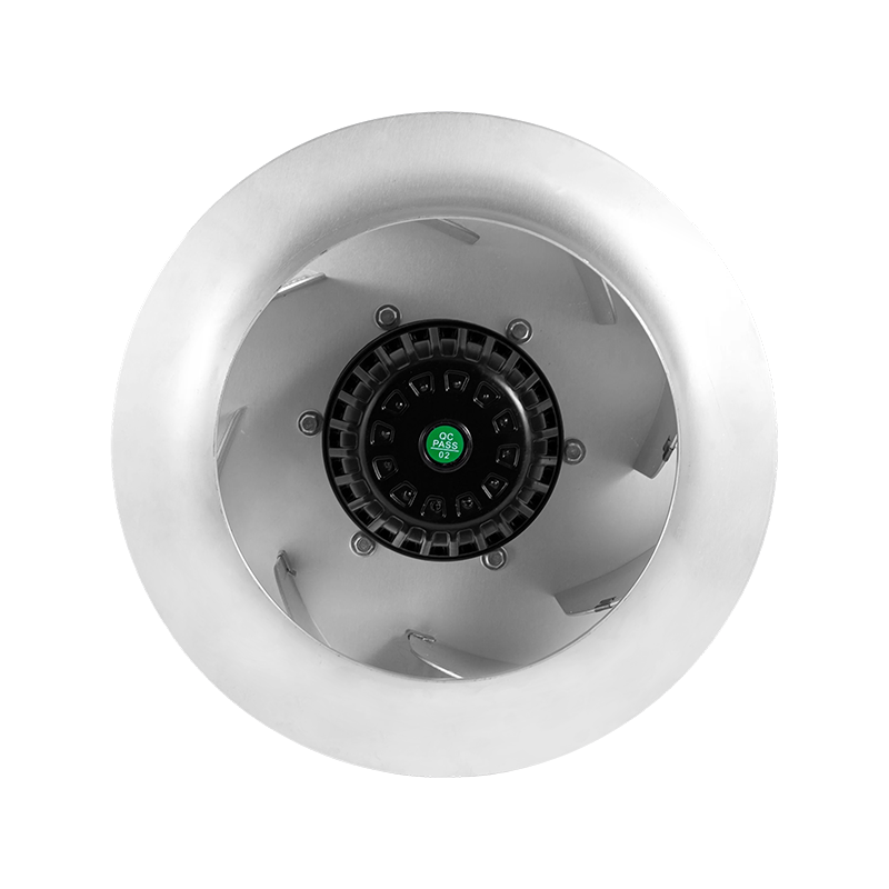 Ventilador centrífugo curvado hacia atrás de CA de alta presión para sistemas de purificación de aire y FFU: solución profesional de filtración de aire de bajo ruido